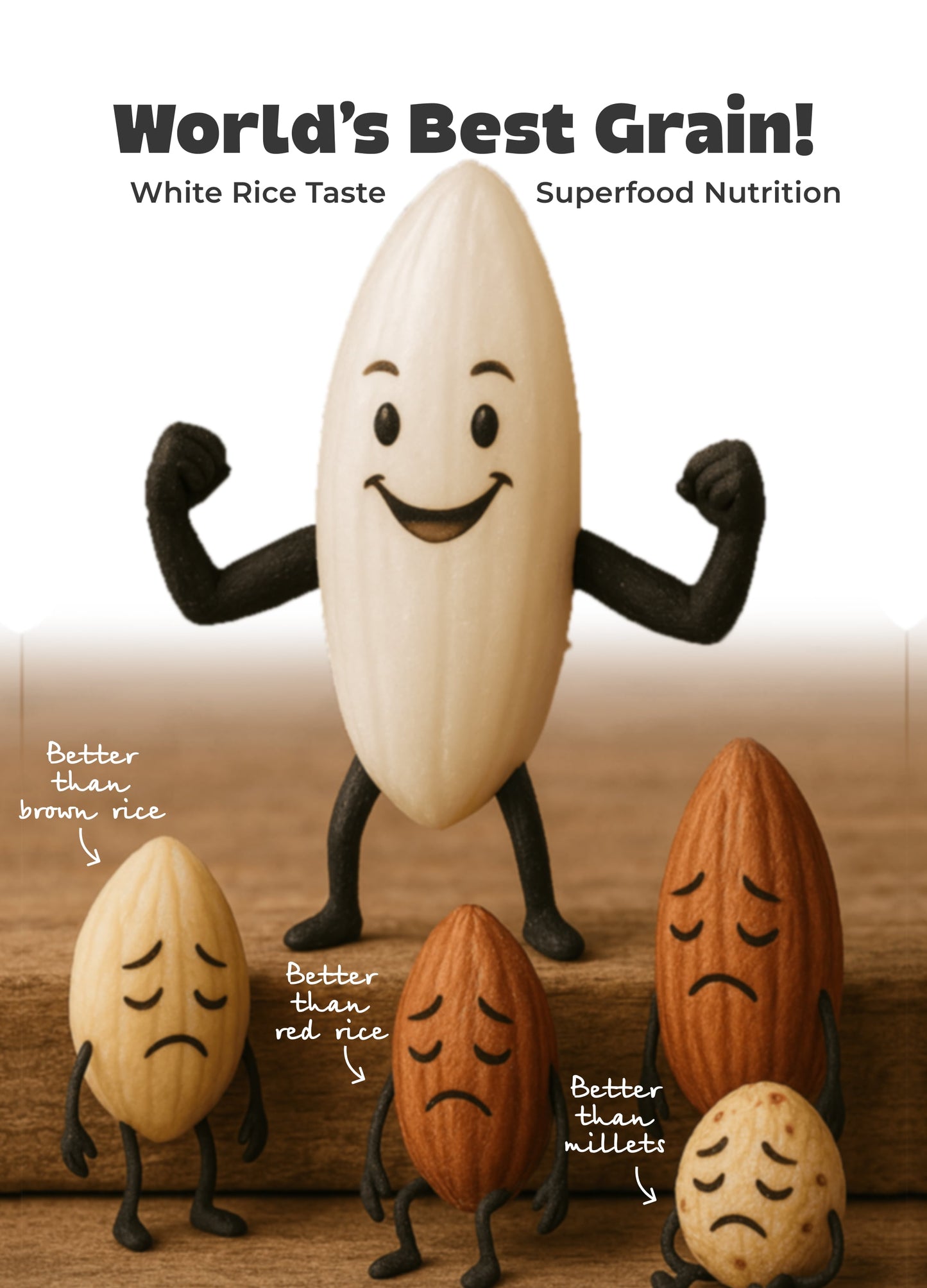 RealNutriCo Hyper Rice Total - 24gm High Protein White Rice Alternative