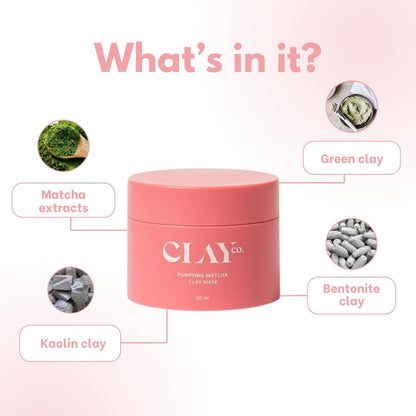 Detoxifying Matcha Clay Mask | 50ml