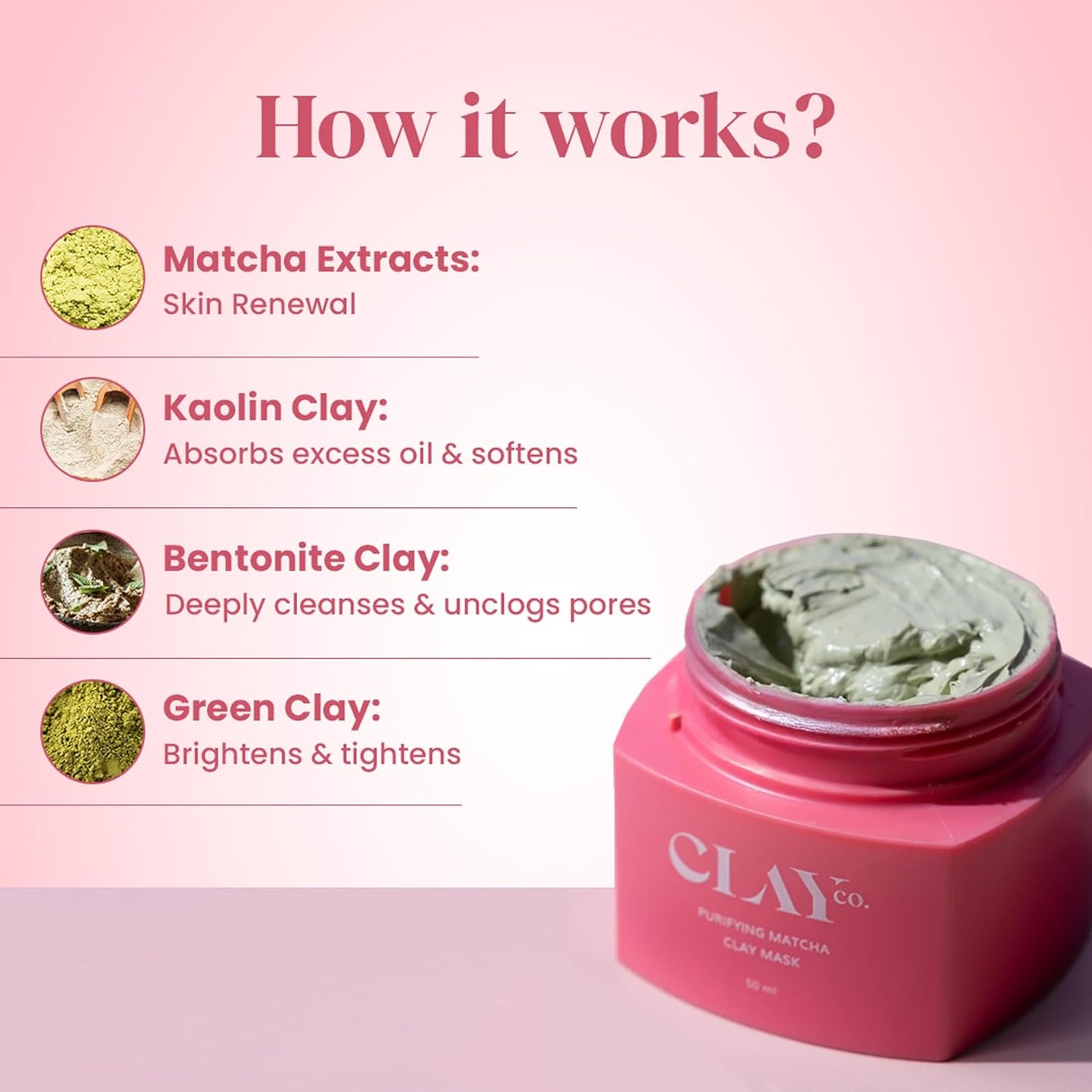 Detoxifying Matcha Clay Mask | 50ml