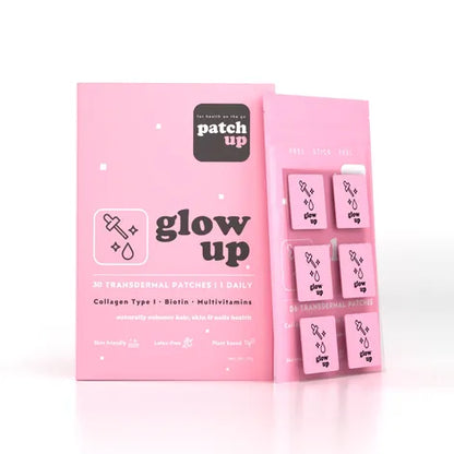 Patch Up Glow Up Patches For Hair | Skin | Nails - Health With Biotin And Collagen Type - 1 pack[12 units]]