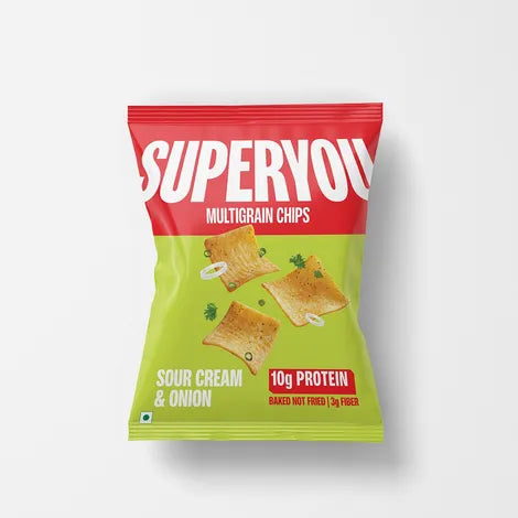 SuperYou Multigrain Sour Cream & Onion Chips - Pack of 2