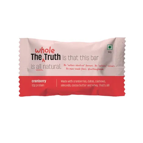 The Whole Truth Cranberry Protein Bar - Pack of 2