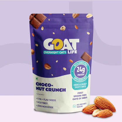 GOAT Life High Protein Overnight Flavoured Oats Choco-Nut Crunch