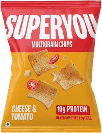 SUPERYOU Multigrain Cheese & Tomato Chips 30g - Pack of 2