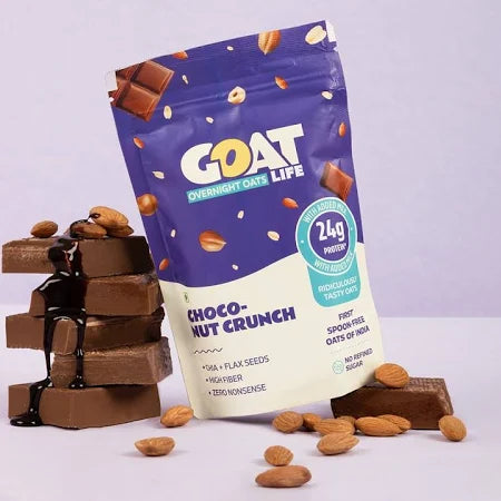 GOAT Life High Protein Overnight Flavoured Oats Choco-Nut Crunch